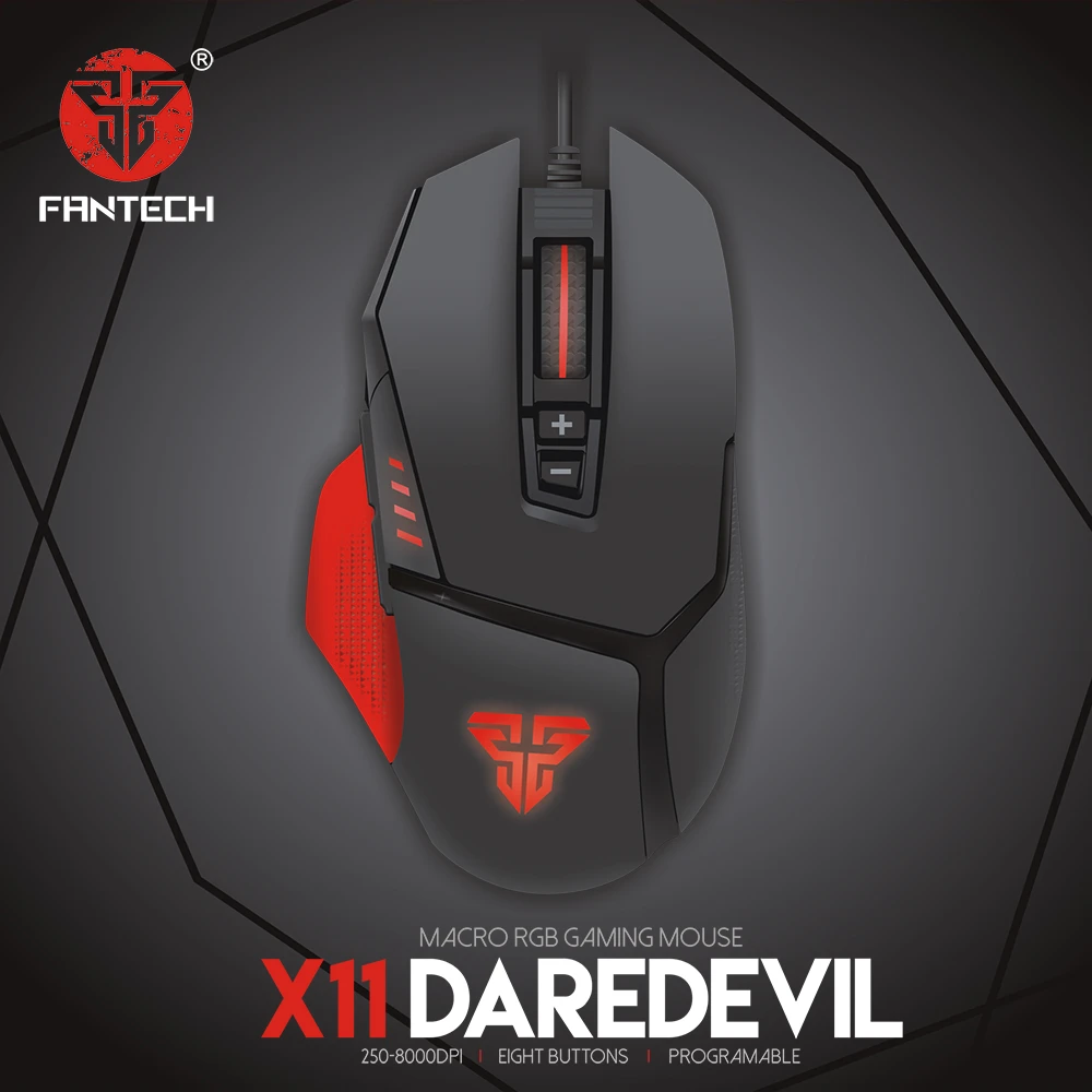 ماوس الألعاب FANTECH DAREDEVIL X11 MACRO RGB
