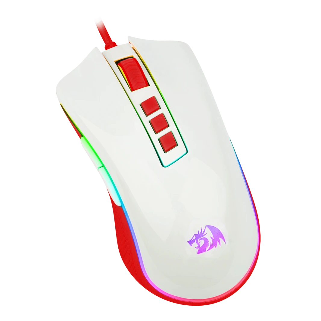 Redragon M711 COBRA RGB Gaming Mouse – White