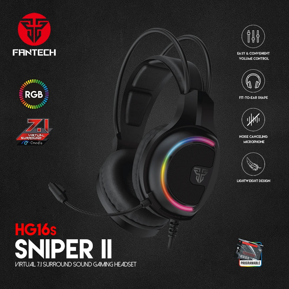 سماعة الألعاب الافتراضية FANTECH SNIPER II HG16S 7.1