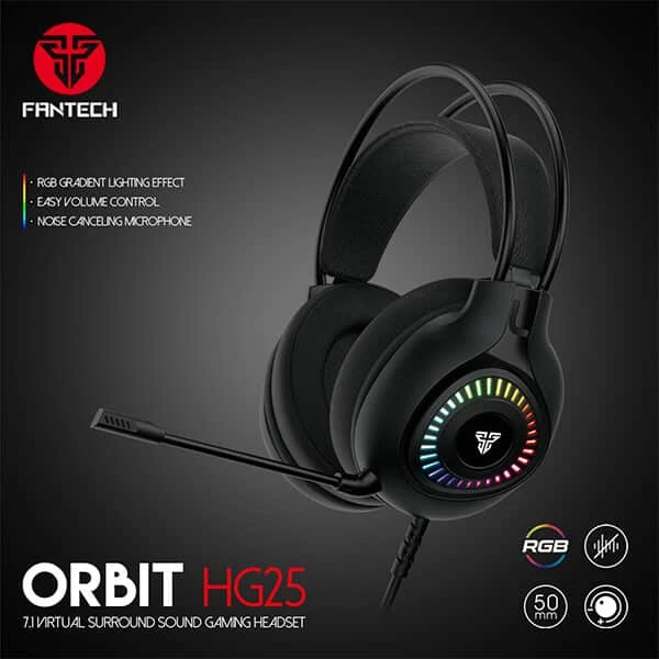 سماعة الألعاب FANTECH ORBIT HG25 7.1 VIRTUAL SURROUND SOUND Sound