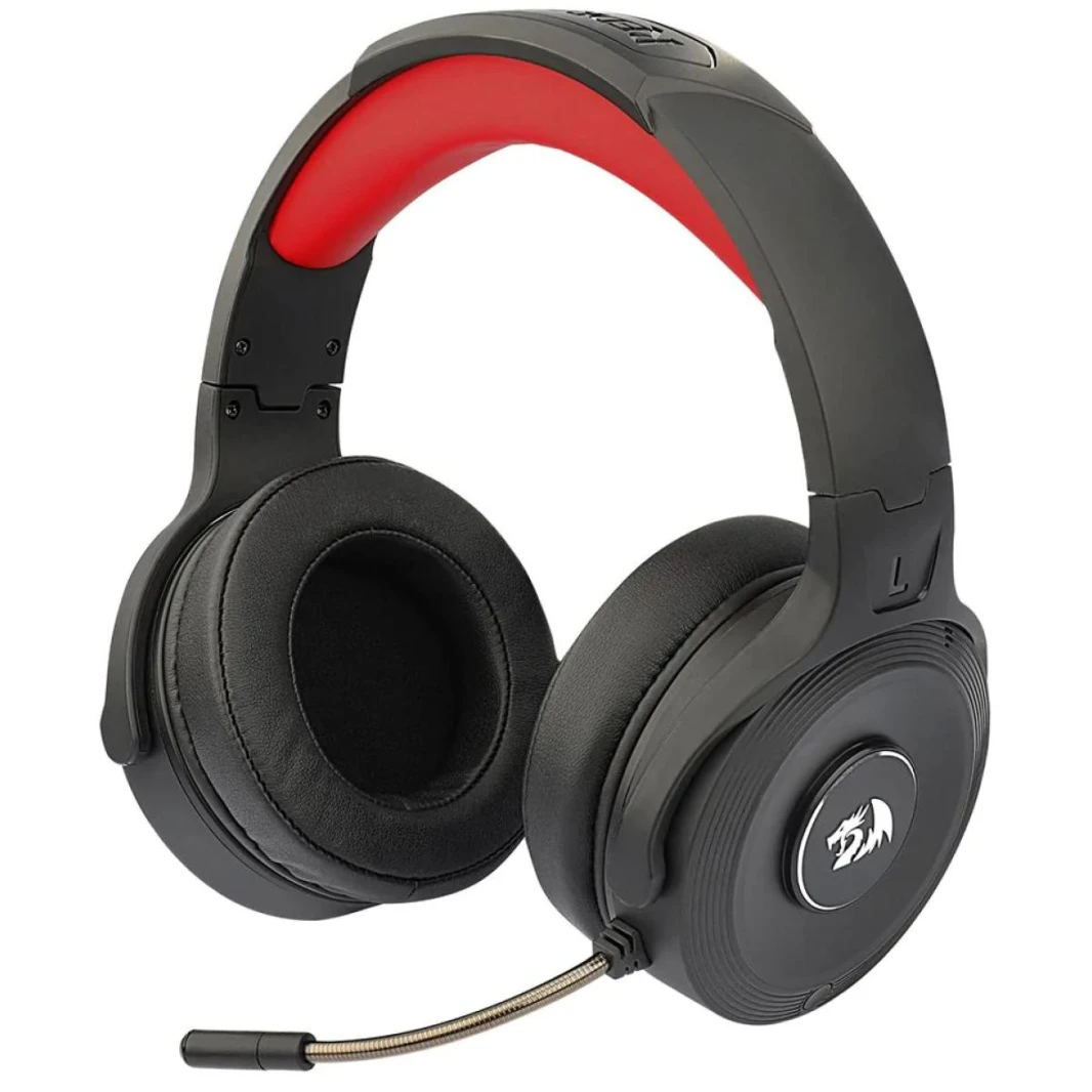 سماعات Redragon H818 Pro PELOPS Pro اللاسلكية 7.1 صوت محيطي يصل إلى 12 ساعة وبطارية تصل إلى نطاق إشارة 40 قدمًا