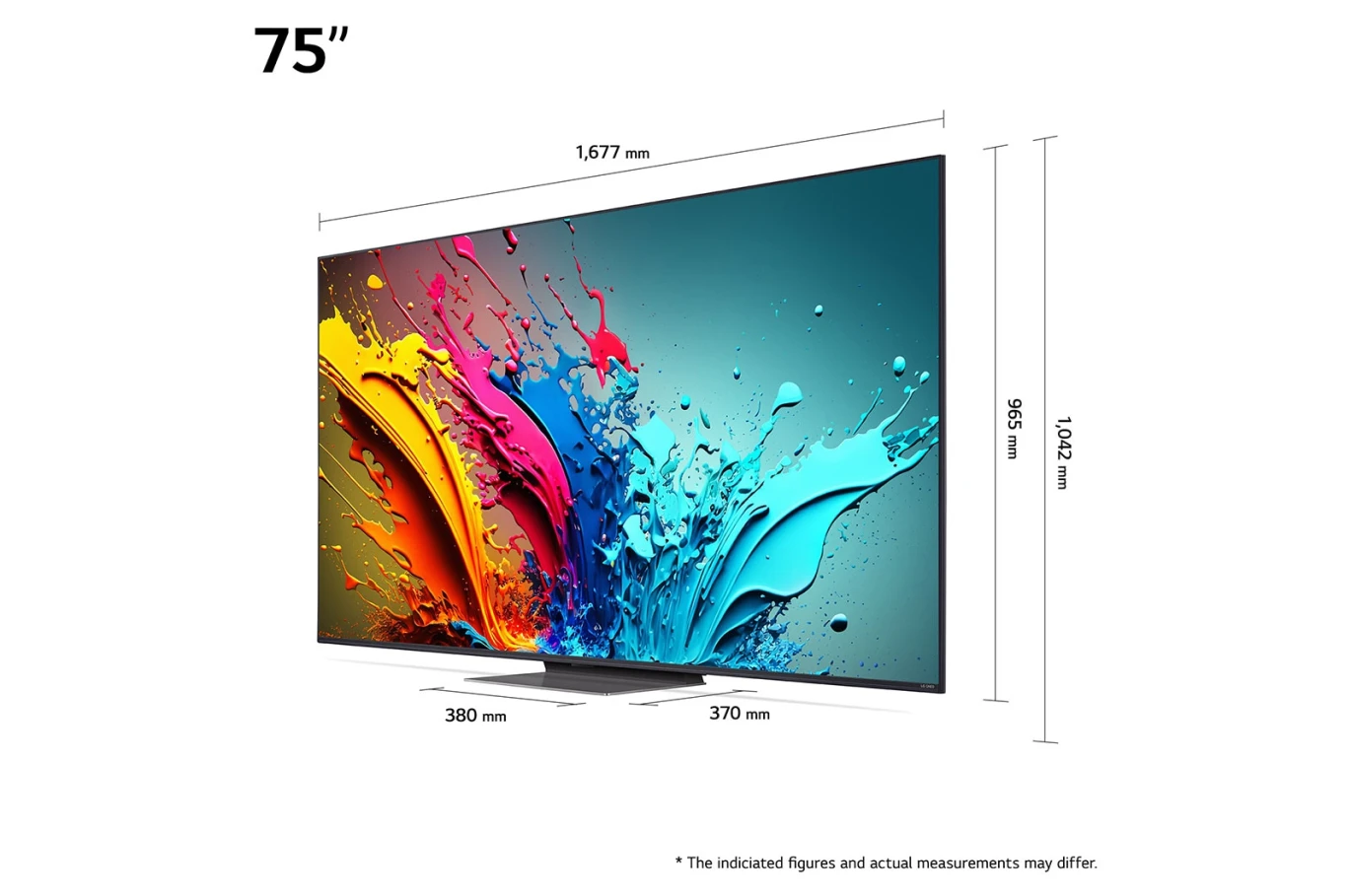 تلفزيون LG QNED QNED86T 4K الذكي مقاس 75 بوصة، AI Magic Remote HDR10 webOS24 - 75QNED86T6A (2024)
