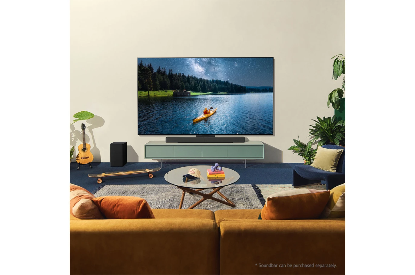 تلفزيون ذكي LG OLED evo C4 4K مقاس 77 بوصة مزود بتقنية الذكاء الاصطناعي وجهاز التحكم عن بعد السحري Dolby Vision webOS24 - OLED77C46LA (2024)