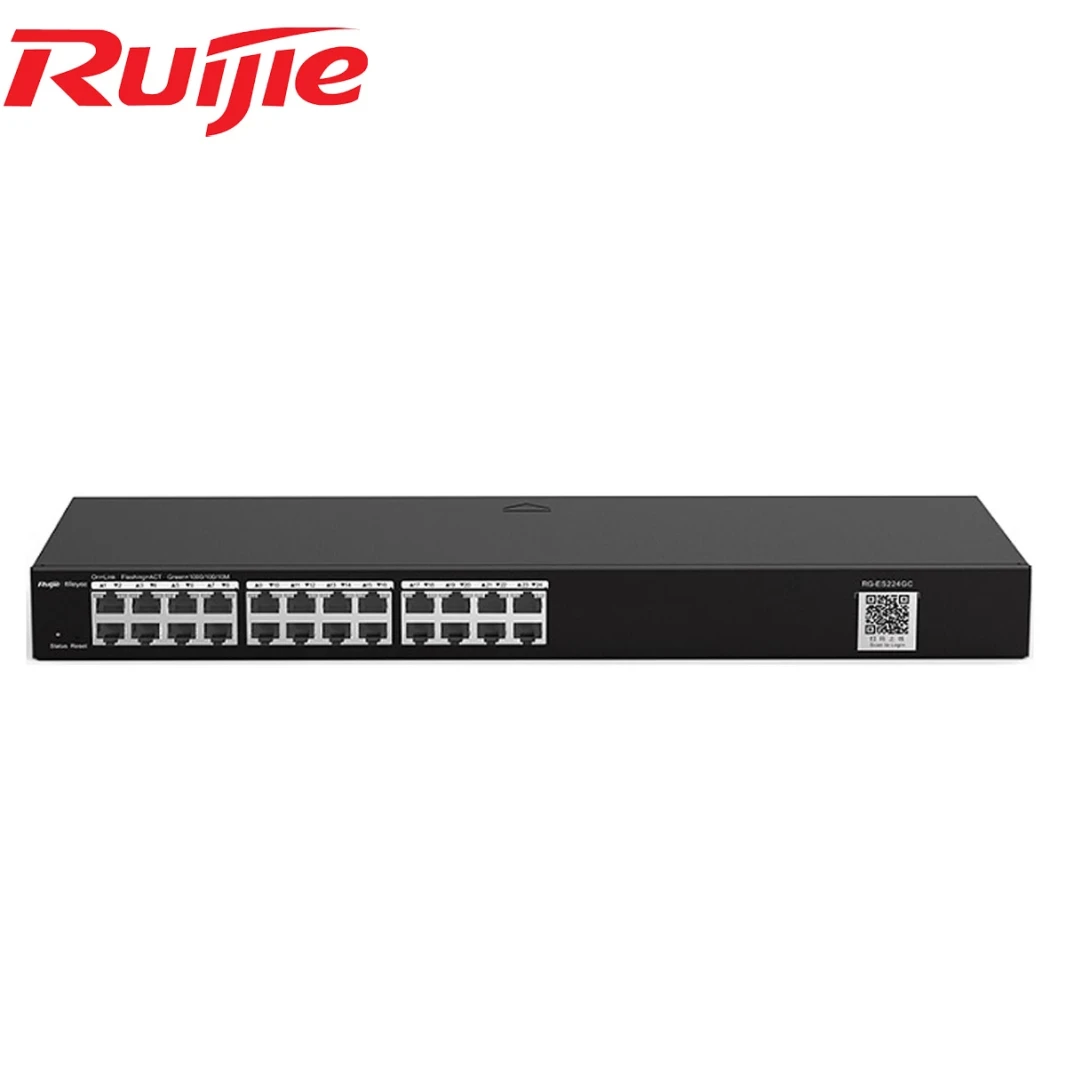RUIJIE SWITCH  RG-ES224GC, 24-Port Gigabit Smart Cloud Mananged Non-PoE (RG-ES224GC)