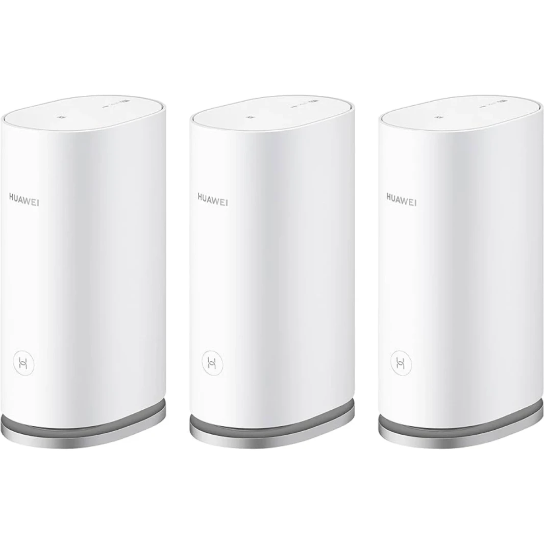 هواوي واي فاي ميش 3 (3 مجموعات) Ax3000 نظام واي فاي للمنزل بالكامل، أبيض، WS8100-23