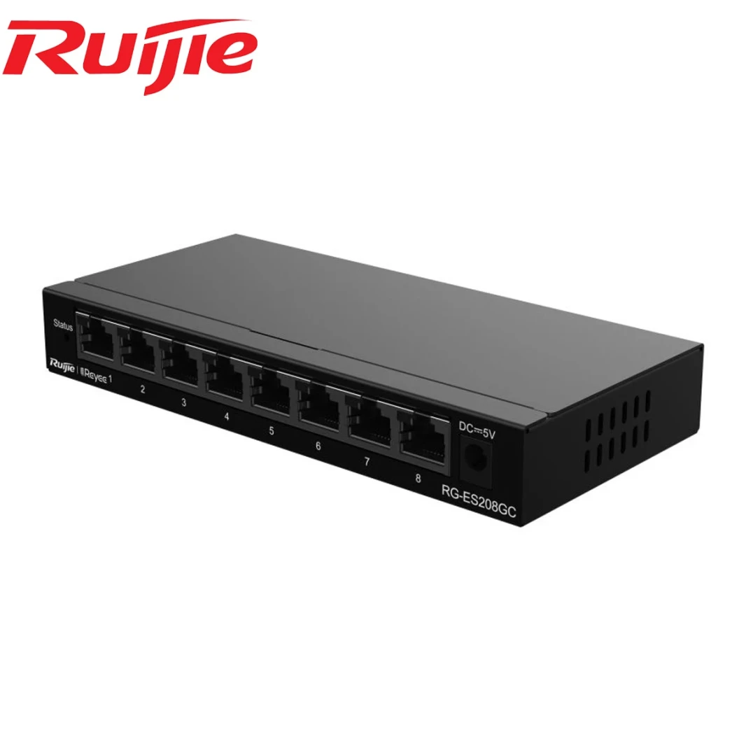 مفتاح RUIJIE RG-ES209GC-P، 9 منافذ جيجابت ذكية مُدارة عبر شبكة إيثرنت (RG-ES209GC-P)