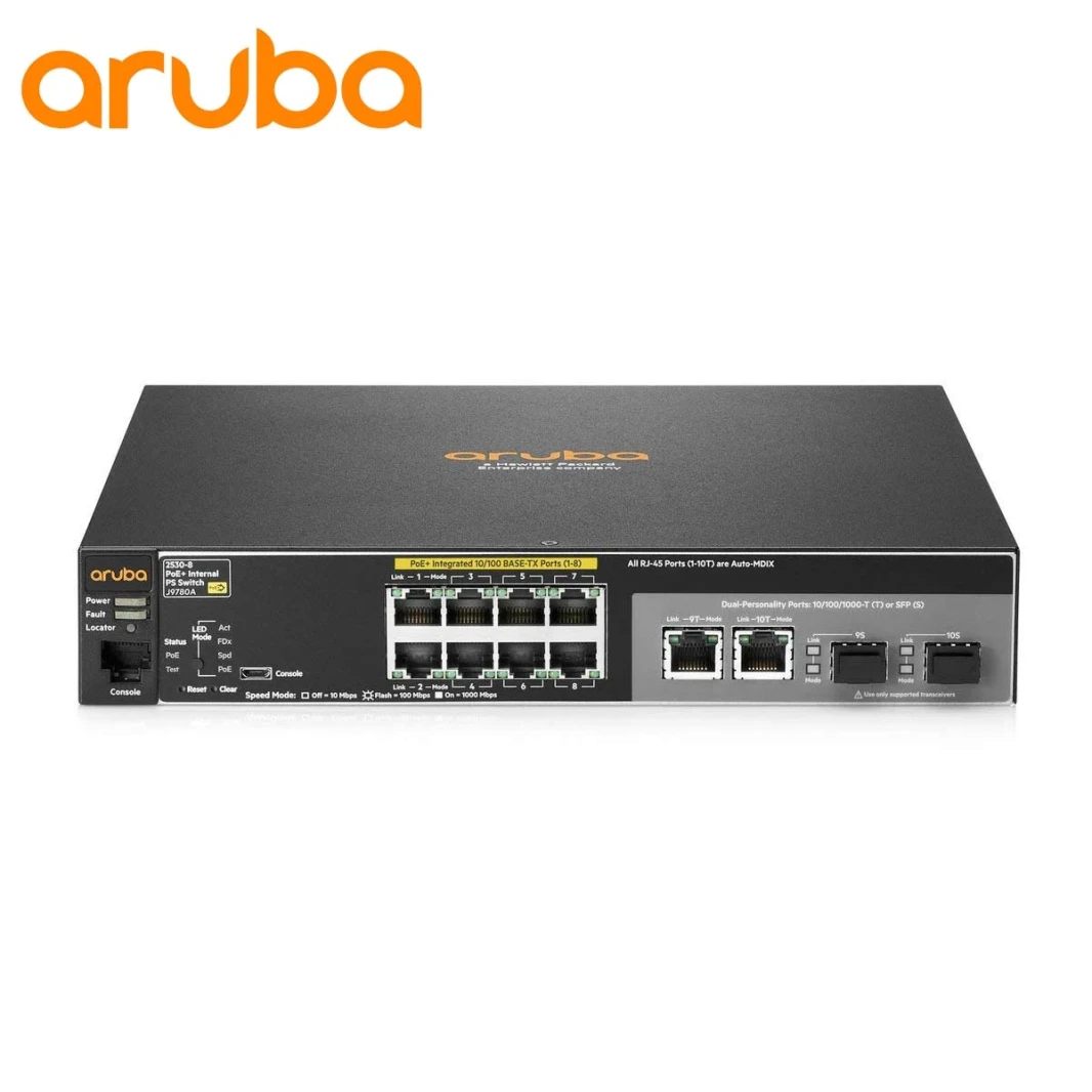 محول إيثرنت HP 2530-8-POE+ J9780A