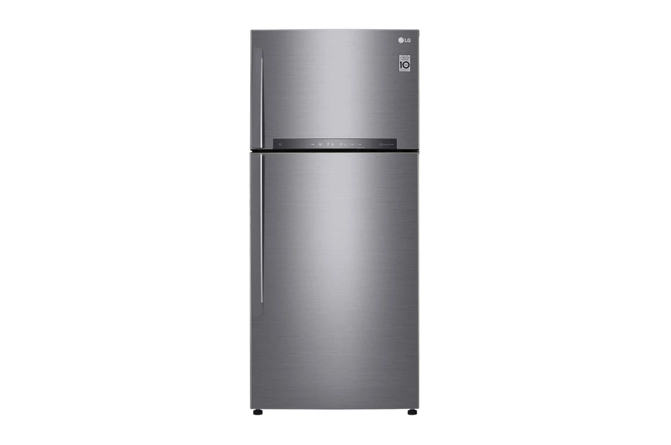 ثلاجة بفريزر علوي بسعة إجمالية 547 لترًا، ضاغط عاكس ذكي، تقنية Door Cooling+™، لون فضي