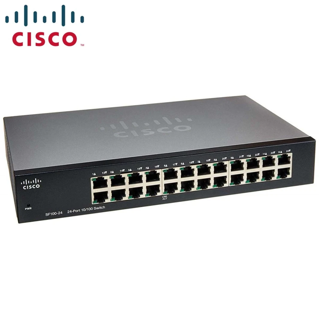 Cisco SF110-24 10/100 24-Port Unmanaged Rack Switch USED