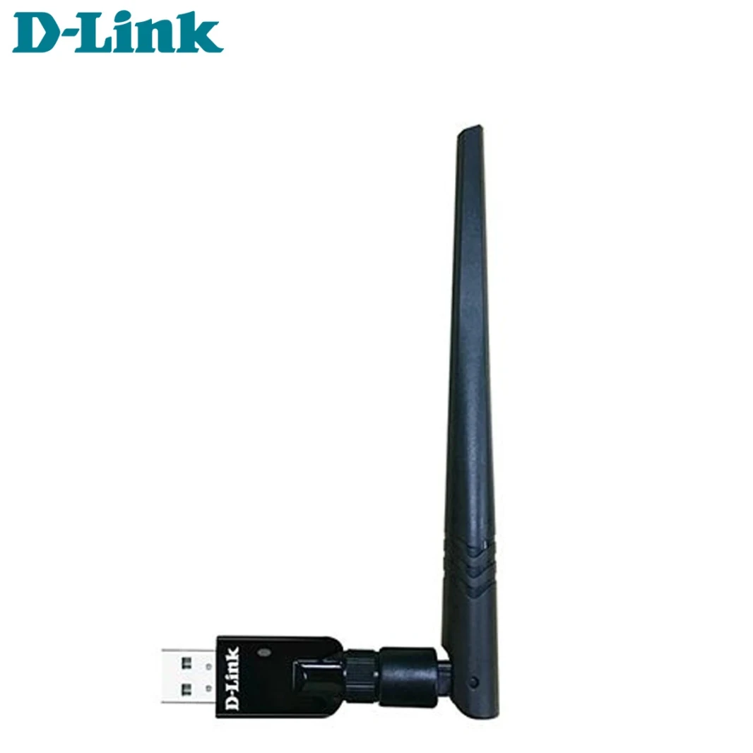 محول USB لاسلكي عالي الكسب ثنائي النطاق AC600 من D-Link DWA-172