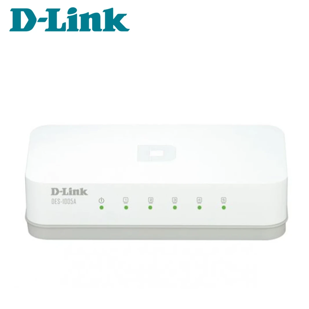 محول سطح المكتب DES-1005A 5 منافذ 10/100 من D-LINK