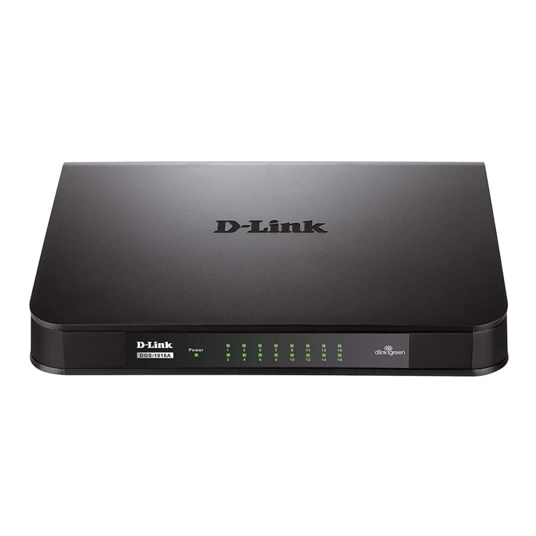محول جيجابت غير مُدار ذو 16 منفذًا DGS-1016A