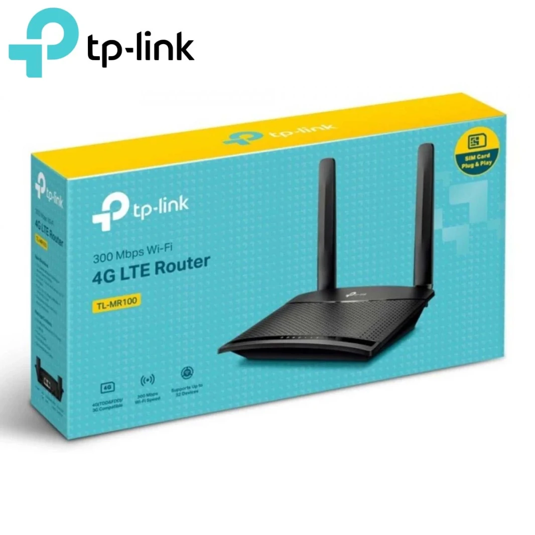 راوتر TL-MR100 لاسلكي بسرعة 300 ميجابت في الثانية بتقنية 4G LTE جديد
