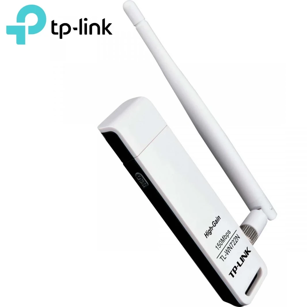 محول USB لاسلكي عالي الكسب بسرعة 150 ميجابت في الثانية Tl-WN722N