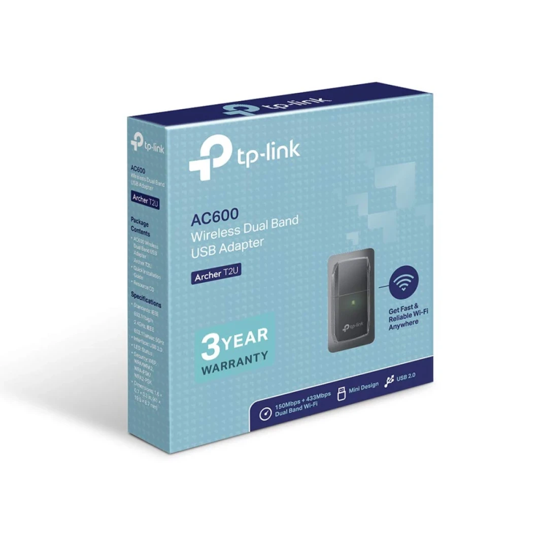 محول USB ثنائي النطاق TP-Link AC600