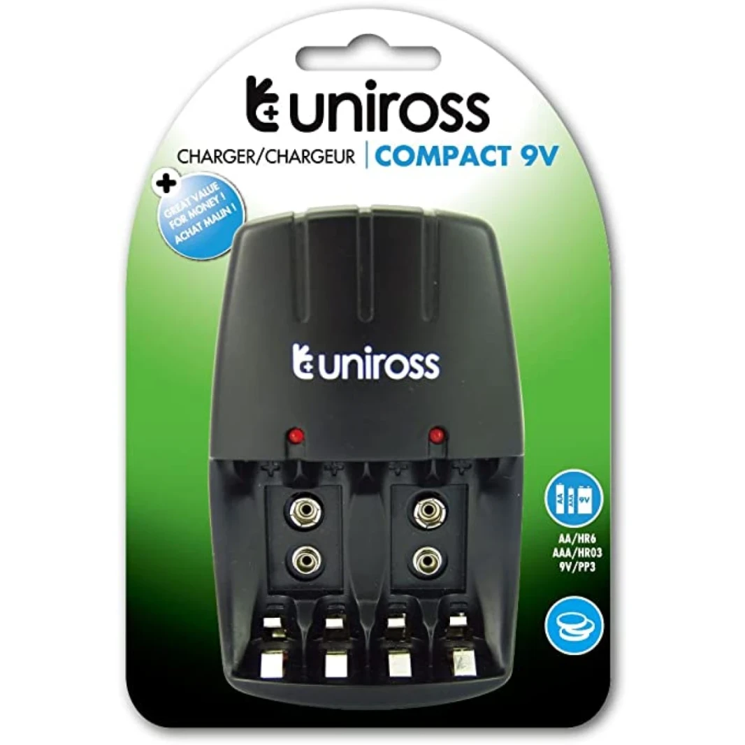 UNIROSS CHARGER COMPACT WITH HR6/AA