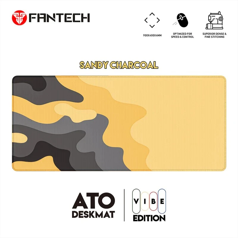 وسادة ماوس Fantech ATO MP905 VIBE EDITION المكتبية – لوحة ماوس Sandy Charcoal