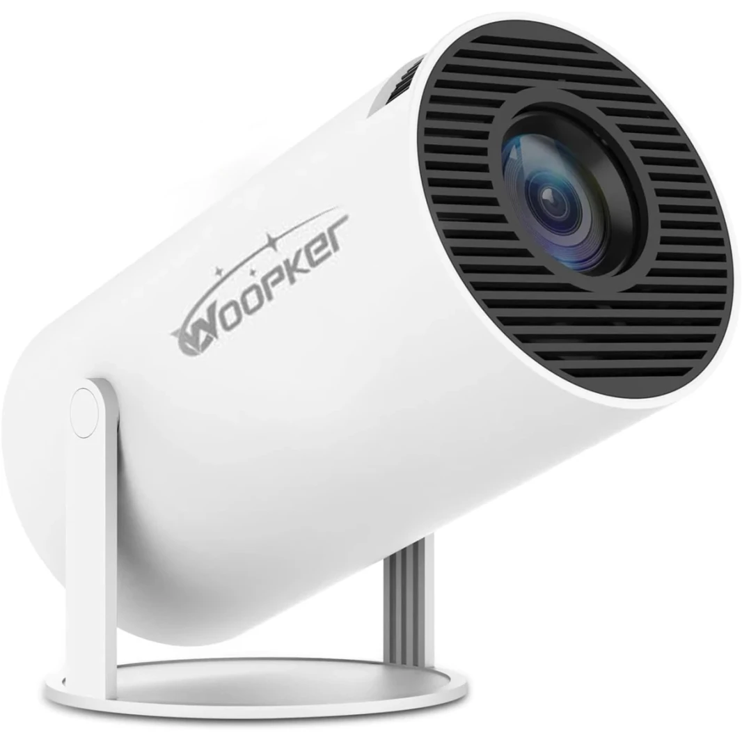 جهاز عرض عالمي HY300 Ultra HD عالي الدقة، جهاز عرض محمول قابل للدوران بزاوية 180 درجة