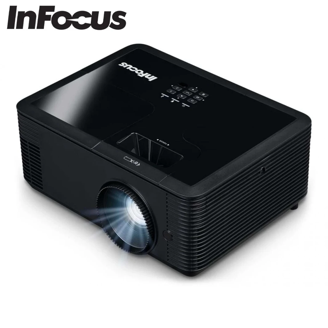جهاز عرض TechStation InFocus IN2134 DLP XGA 4500 Lumens، تكبير 1.3X، 3X HDMI، VGA، 3D وجاهز للاتصال بشبكة Wi-Fi