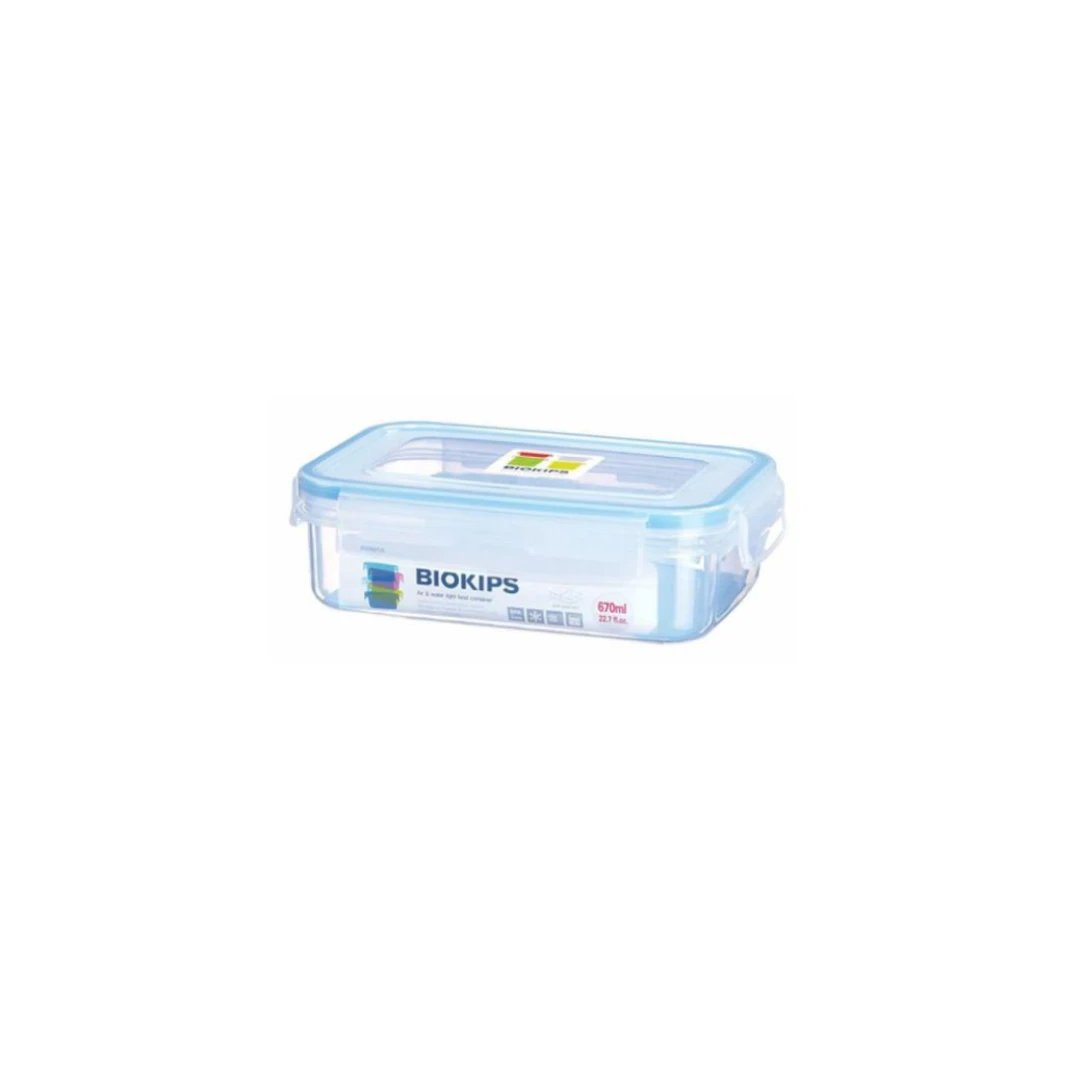 KOMAX RECTANGULAR FOOD STORAGE CONTAINER W/SEPARATOR-670ML
