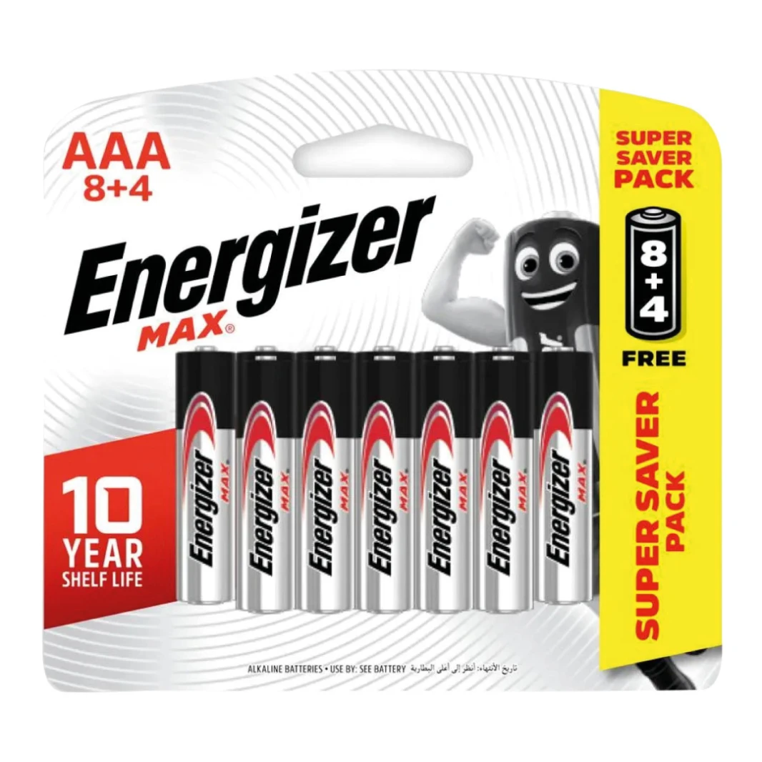 ENERGIZER MAX AA BATTERY - 12PCS