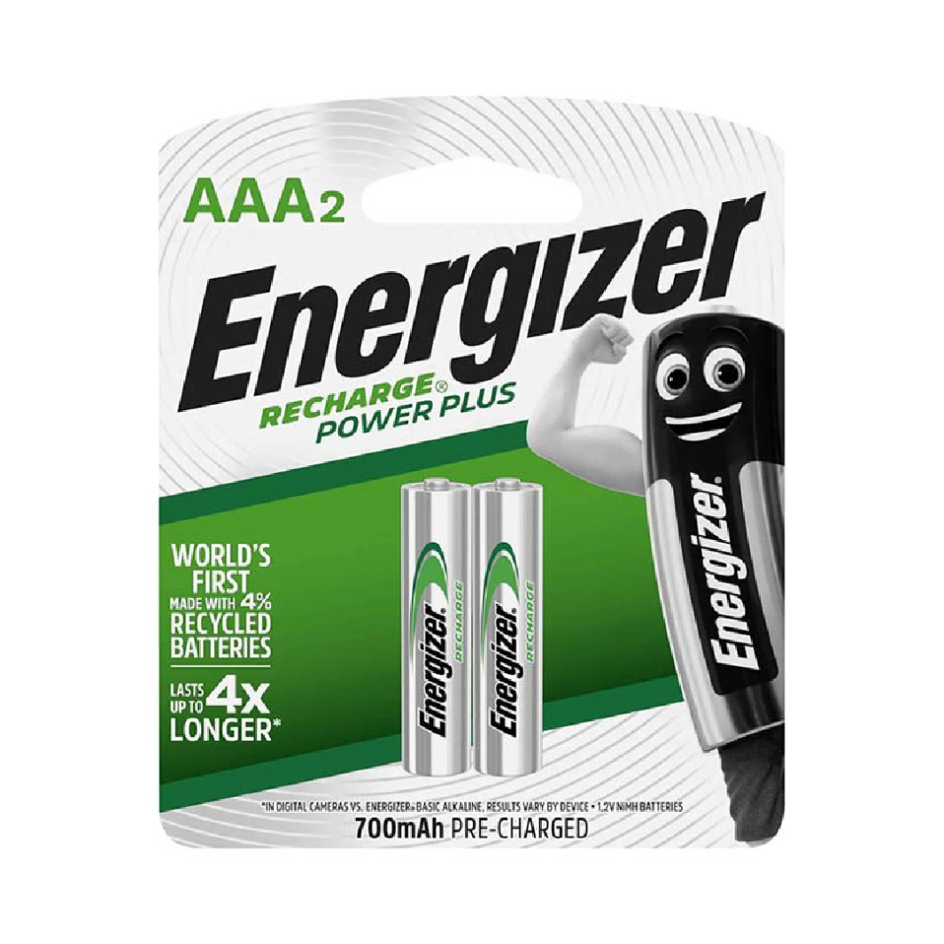 ENERGIZER AAA RECHARGE POWER PLUS BATTERY - 2PCS