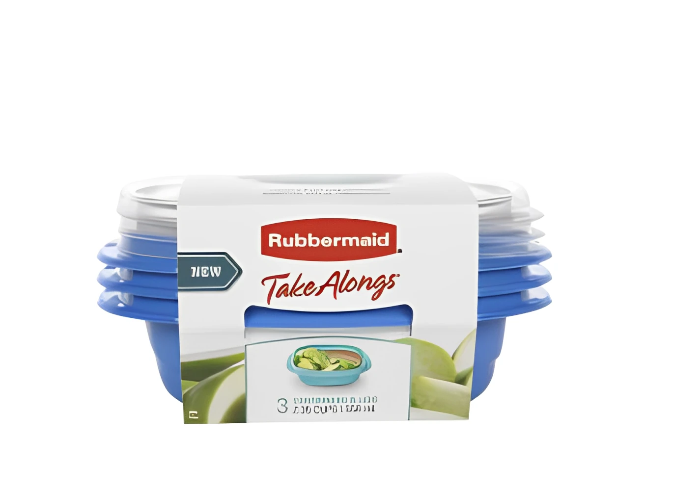 RUBBERMAID_TAKEALONGS حاوية تخزين طعام الساندويتشات 669 مل - عبوة من 3 قطع