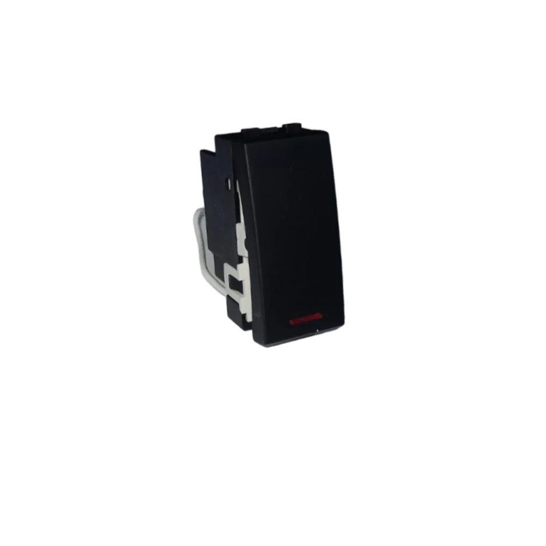 مفتاح QVQ 16A_أسود مع إضاءة