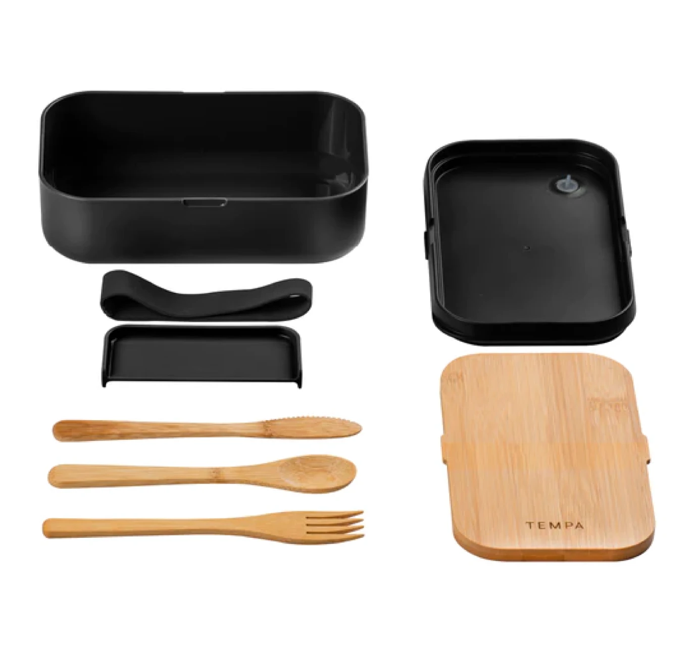 TEMPA BENTO BLACK LUNCH BOX