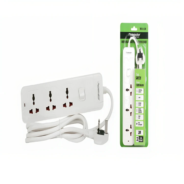 مقبس تمديد الطاقة العالمي TERMINATOR 3WAY 2M TPB 33-2M