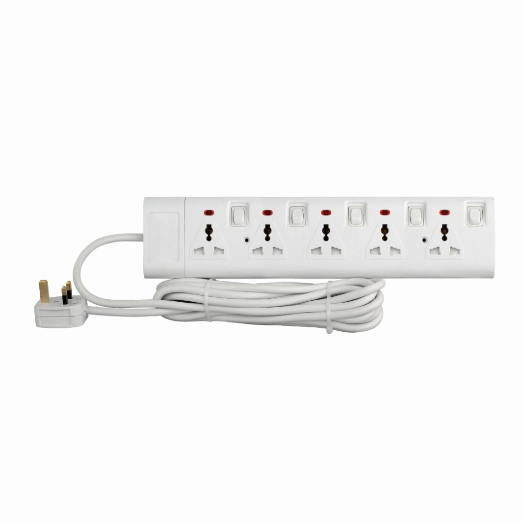 مقبس تمديد الطاقة العالمي TERMINATOR 5 WAY 5M TPB 725-5M