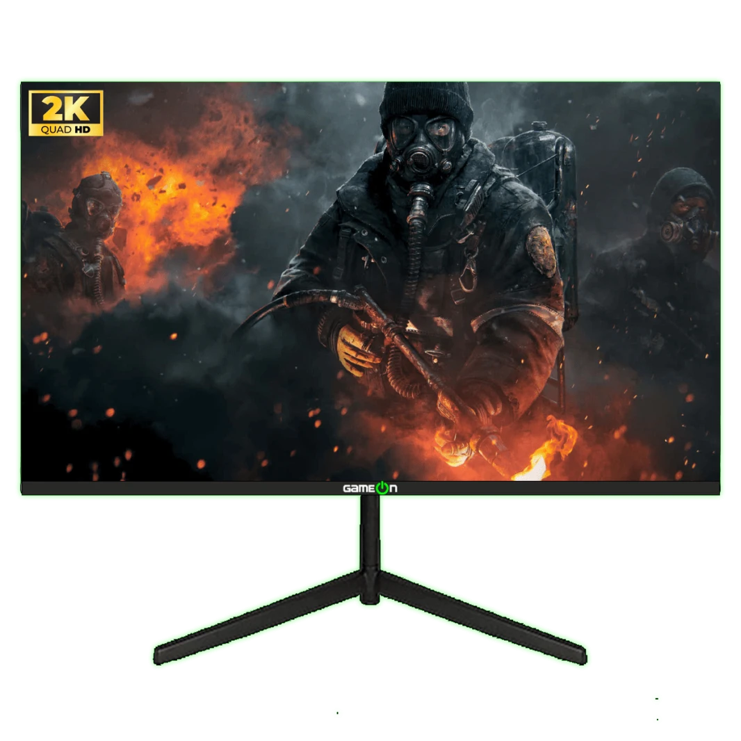 شاشة GameOn 27 بوصة بدقة 2K QHD، 165 هرتز ومدة استجابة 1 مللي ثانية HDR10