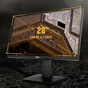 شاشة ASUS TUF Gaming VG289Q مقاس 28 بوصة بدقة 4K وIPS وHDR