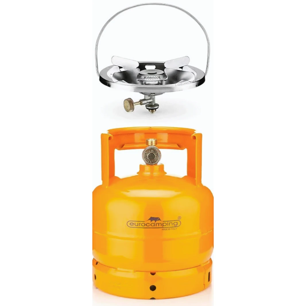 EUROCAMPING 2KG أسطوانة غاز مع رأس