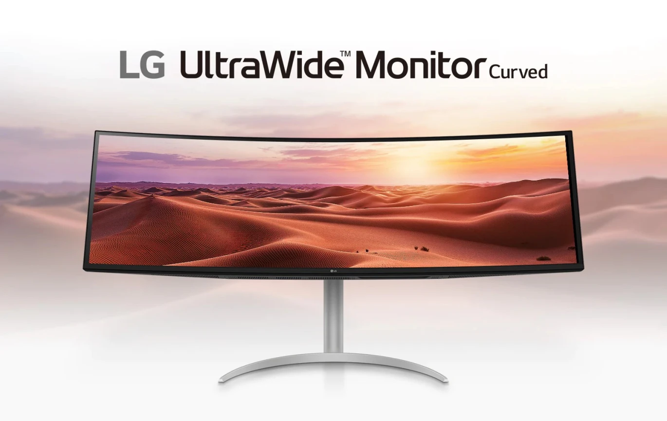 LG 49WQ95C-W 49″ Curved UltraWide Nano IPS 5K 144Hz HDR 400 HDMI 2.1 G-SYNC® Compatible Adjustable Stand w/ Speakers