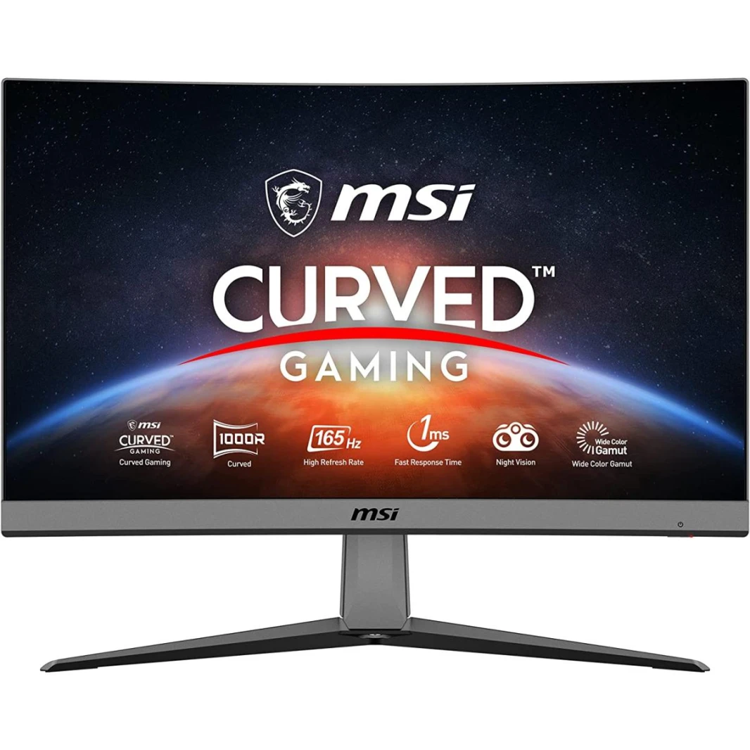 شاشة MSI MAG ARTYMIS 242C المنحنية مقاس 24 بوصة بدقة Full HD 1000R وتردد 165 هرتز ووقت استجابة 1 مللي ثانية