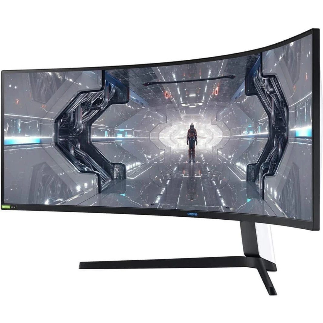 شاشة ألعاب SAMSUNG Odyssey G9 مقاس 49 بوصة بدقة QLED مزدوجة QHD 1000R وتردد 240 هرتز