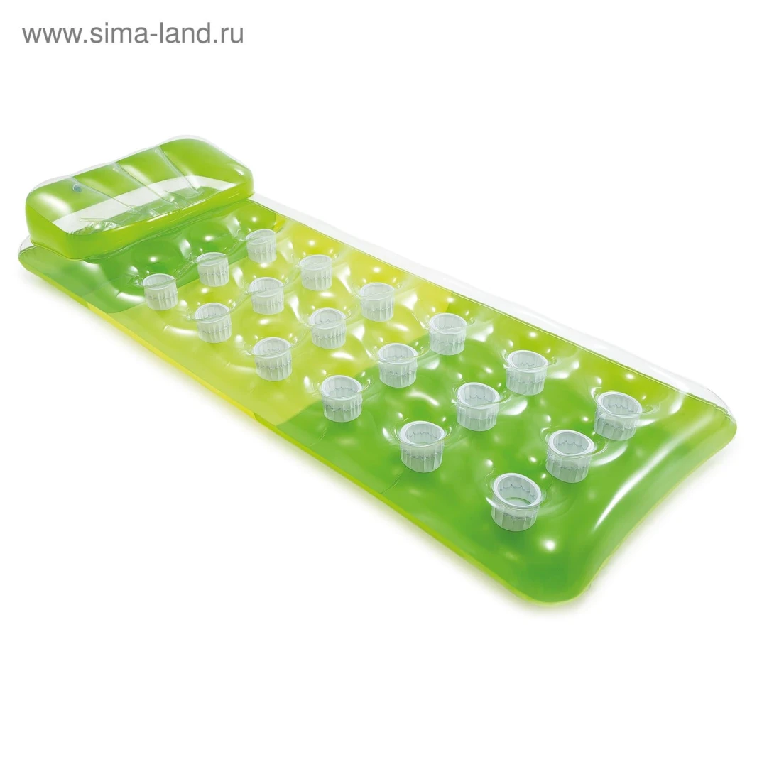 Swimming mattress with 18 pockets from Intex