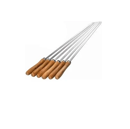 BBQ skewers with wooden handle
