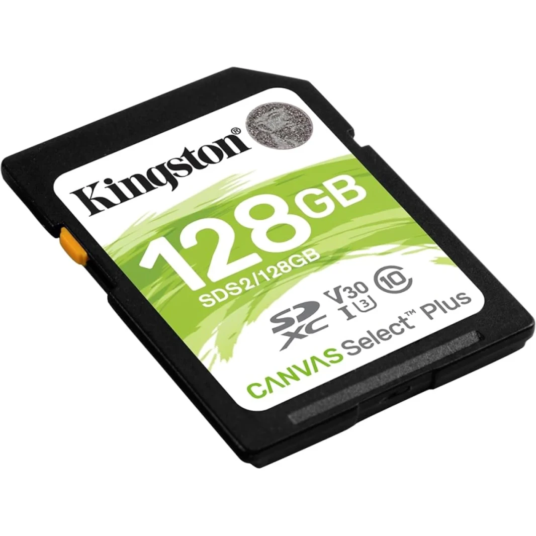 بطاقة ذاكرة Kingston Canvas Select Plus SD سعة 128 جيجابايت [ SDS2/128GB ]