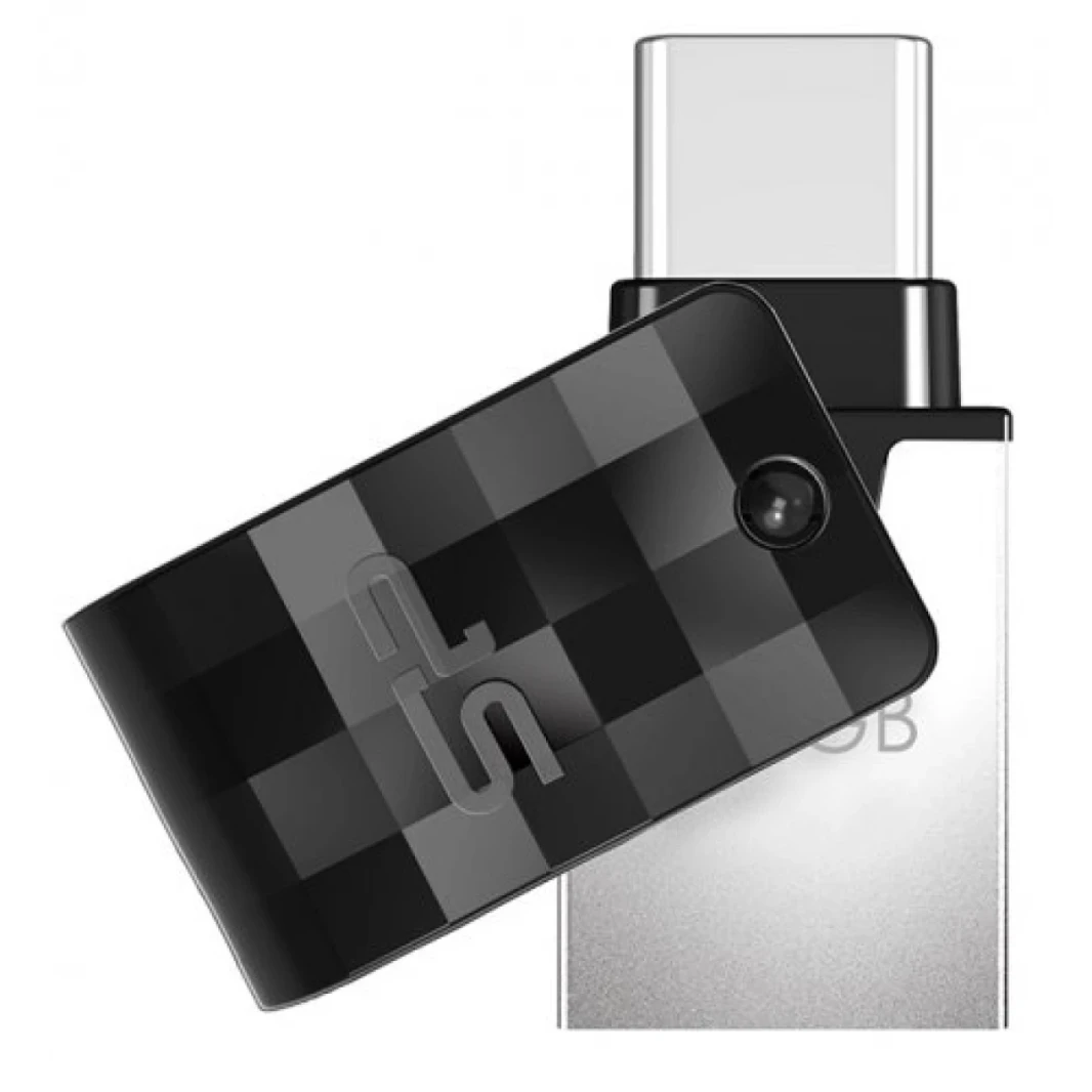 محرك أقراص USB مزدوج من SILICON POWER MOBILE C31 من النوع A وType C OTG يدعم USB3.2 بسعة 128 جيجابايت من الجيل الأول