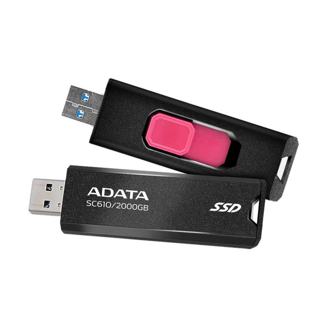 ADATA SSD External SSC610-2000G COLOR BOX BLACK/RED