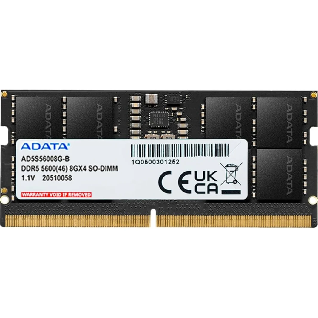 ذاكرة ADATA DDR5 S-DIMM (NB) سعة 8 جيجابايت 5600