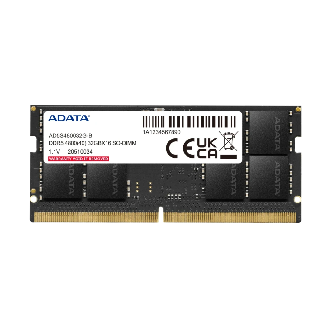 ذاكرة وصول عشوائي ADATA DDR5 S-DIMM سعة 32 جيجابايت 4800 NB
