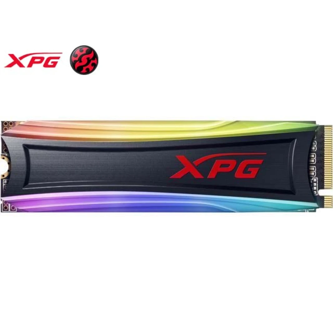 وحدة تخزين داخلية XPG S40G بسعة 256 جيجابايت RGB 3D NAND PCIe Gen3x4 NVMe 1.3 M.2 2280 SSD (AS40G-256GT-C)