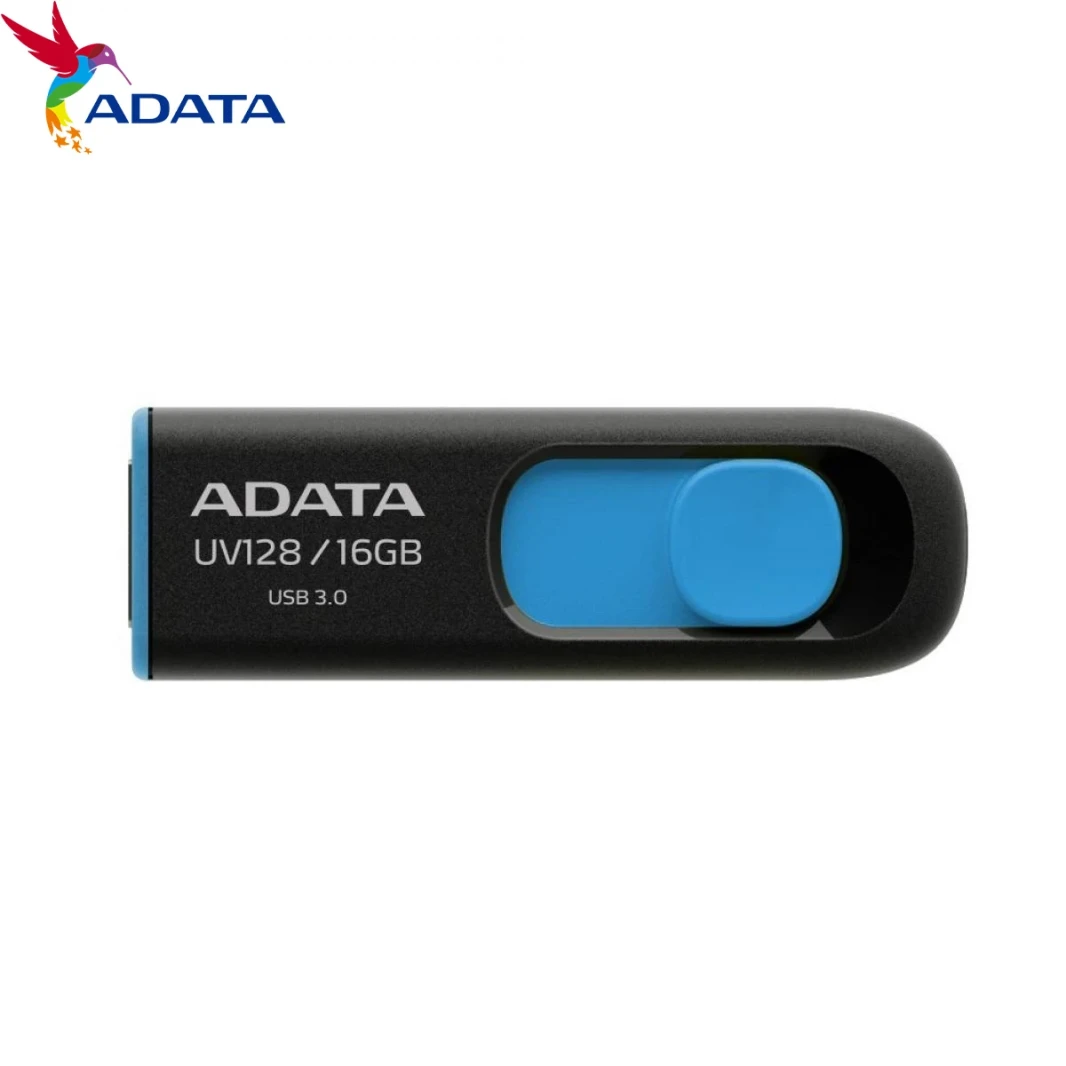 ADATA  UV128 16GB BLACK+BLUE RETAIL