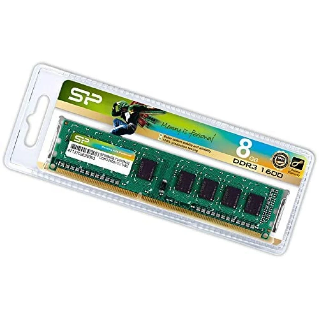 ذاكرة كمبيوتر محمول Silicon Power DDR3 SODIMM بسعة 8 جيجابايت وتردد 1600 ميجاهرتز SP008GBSTU160N02