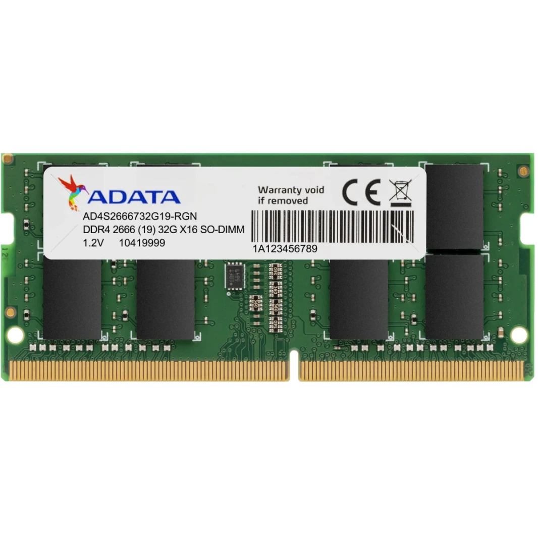 ذاكرة ADATA DDR4 SO-DIMM (NB) سعة 16 جيجابايت 2666 (19)
