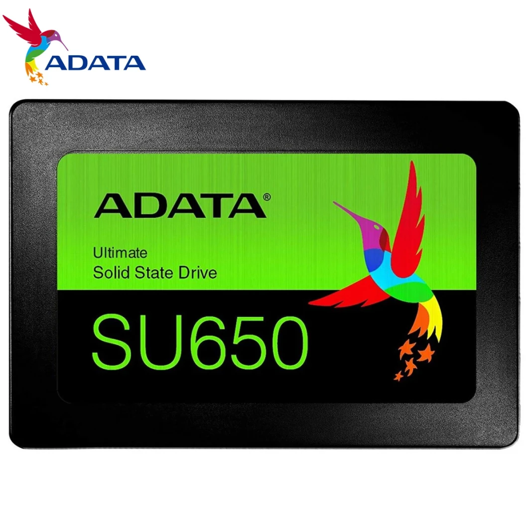 محرك أقراص الحالة الصلبة الداخلي ADATA SU650 480GB 3D-Nand 2.5" SATA Iii عالي السرعة للقراءة حتى 520 ميجابايت/ثانية