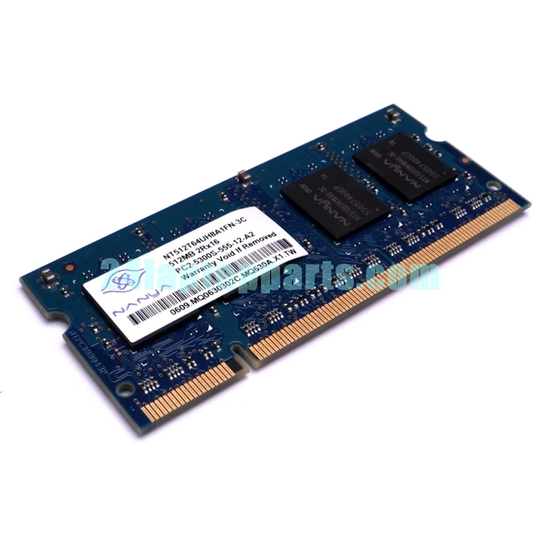 ذاكرة DDR2 بسعة 512 ميجابايت لأجهزة الكمبيوتر المحمولة